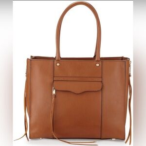 Rebecca Minkoff Tan Leather Tote M.A.B (morning after bag)